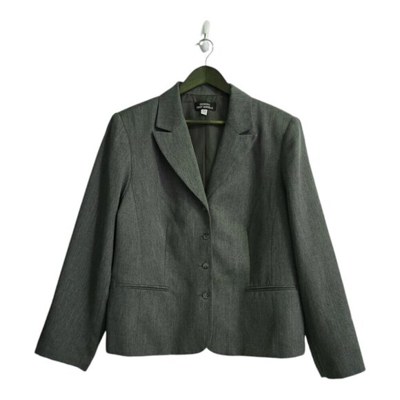 Giorgio Sant' Angelo Vintage Olive Green Single Breasted Blazer Sz 18W - Picture 1 of 9